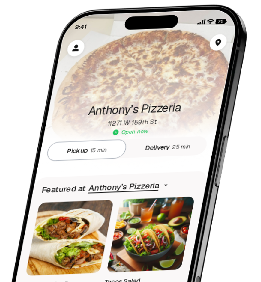 Anthony’s Pizzeria app preview
