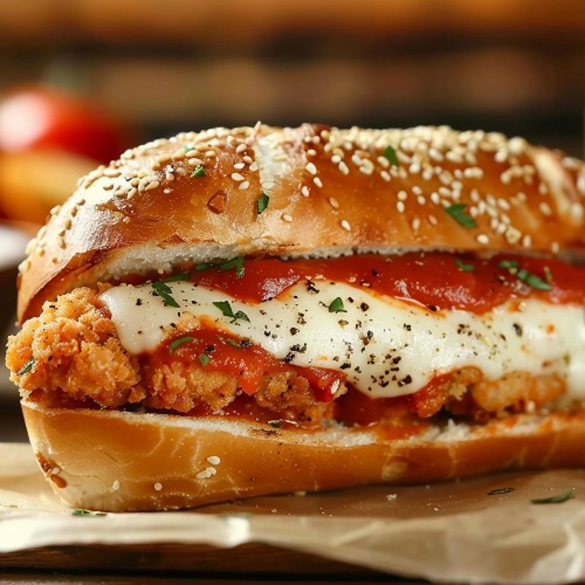 Chicken Parmigiana Sandwich