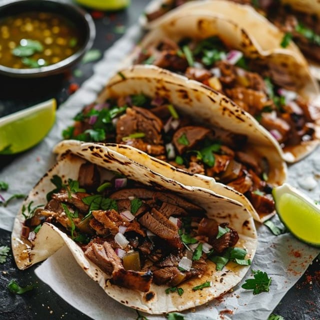 Tacos De Barbacoa.