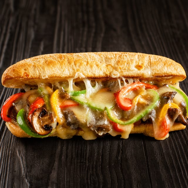 Philly Cheese Steak Sandwich.