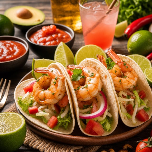Tacos De Camaron.