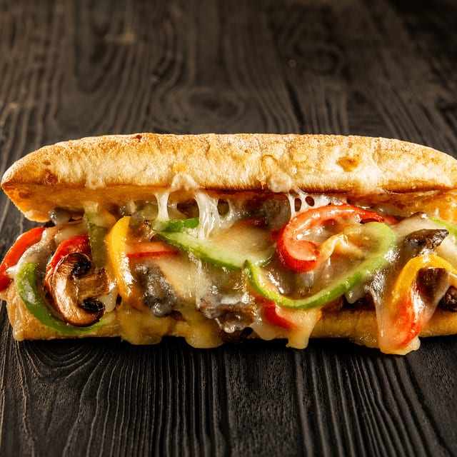 Philly Cheese Steak Sandwich.
