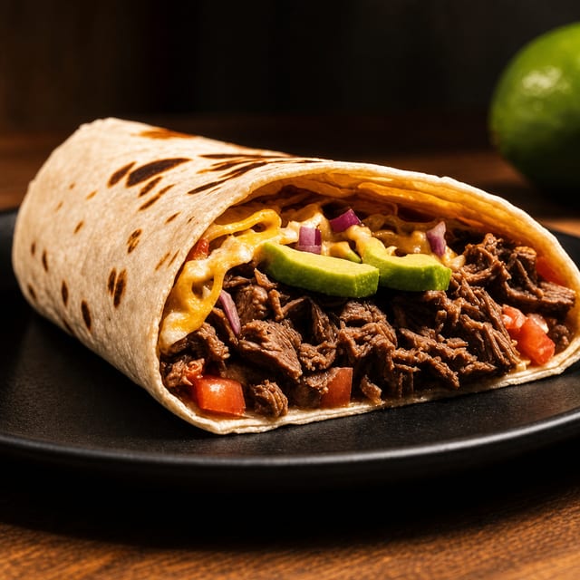 Burrito De Barbacoa.